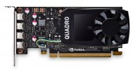 PNY Nvidia Quadro P1000DVI 4GB DDR5, PCIE, 128-bit 640 Cores, 4*mDP1.4, 4*mDP to DVI-D SL adapter, LP bracket, Bulk , 